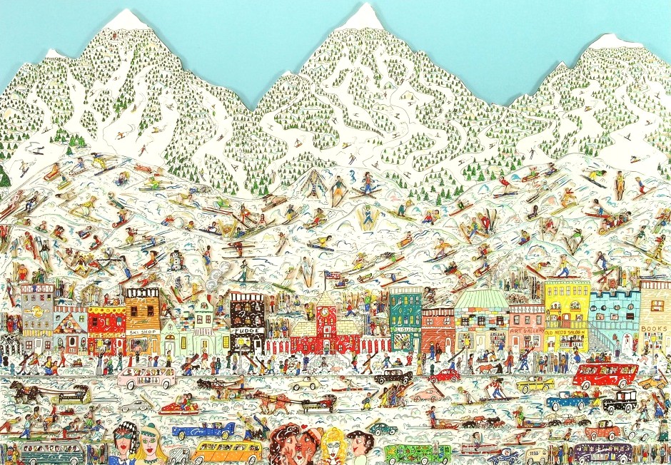 ジェームス・リジィの絵画作品　タイトルは、Its-The-Altitude